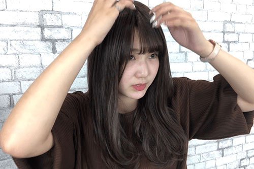 シースルーバング微調整